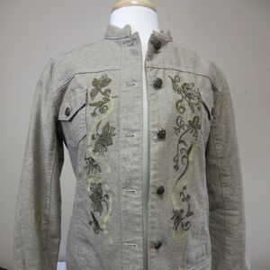 Chico's Tan Jacket Size 1